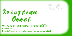 krisztian oppel business card